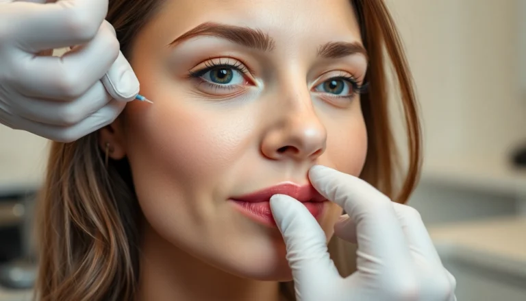 Professionelle Botox Behandlung bei einem Facharzt in Zürich, sanfte Injektion für glänzende Haut