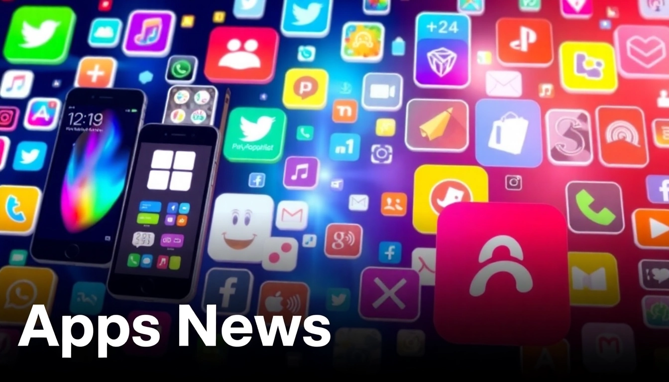 Engaging image showing Apps News updates on mobile devices to attract tech enthusiasts and app users